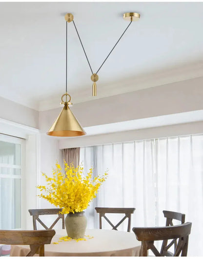 Verthara Premium Industrial Pulley Pendant Light