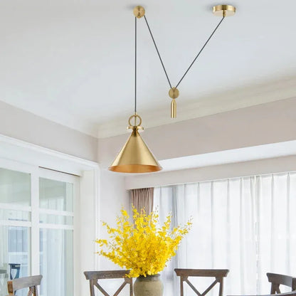 Verthara Premium Industrial Pulley Pendant Light