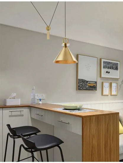 Verthara Premium Industrial Pulley Pendant Light