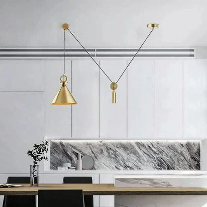 Verthara Premium Industrial Pulley Pendant Light