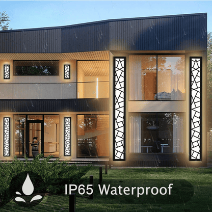 Verthara Premium IP65 Waterproof LED Outdoor Wall Light - Wall-Mounted - Modern Design - Aluminium - Anti-Rust - Suitable for Garden and Porch