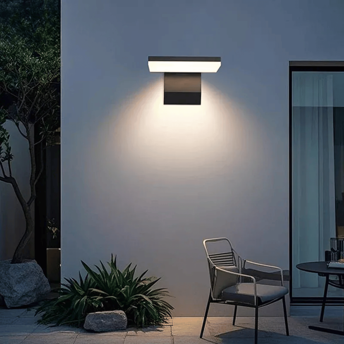 Verthara Premium IP65 Waterproof LED Outdoor Wall Light With Motion Sensor – Adjustable Angle - Aluminium Alloy - Ideal For Entrance - Corridor - Balcony 3000K / black No sensor