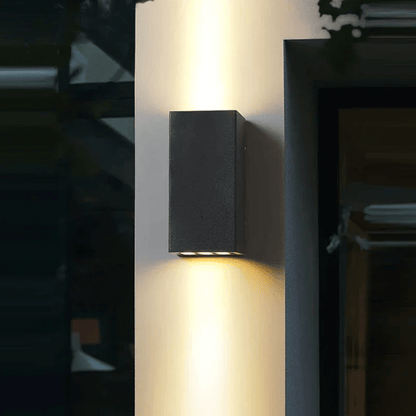 Verthara Premium IP65 Waterproof Modern Outdoor Wall Light – Die-Cast Aluminium - Effortless Installation - Ideal for Garden and Villa Porches warm white / C