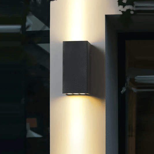 Verthara Premium IP65 Waterproof Modern Outdoor Wall Light – Die-Cast Aluminium - Effortless Installation - Ideal for Garden and Villa Porches warm white / C