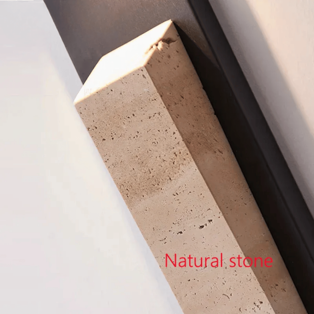 Verthara Premium IP65 Waterproof Outdoor Wall Light - Wall-Mounted - LED - Natural Stone Design - Weather-Resistant - Ideal For Gardens And Patios