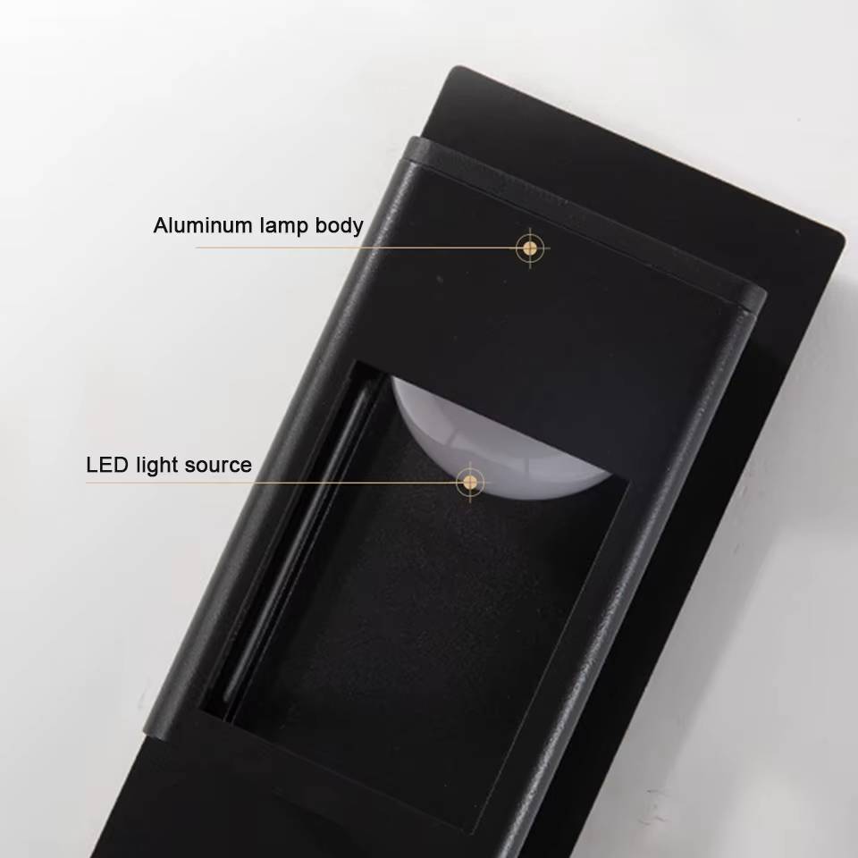 Verthara Premium IP67 Waterproof Outdoor Wall Light – Modern Aluminum Sconce for Garden and Exterior Use in Black and Bronze