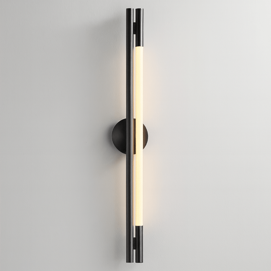 Verthara Premium Italian Modern Minimalist Linear Pendant Light - Stainless Steel and Silicone Ceiling Fixture for Kitchen and Bar B / Cold White