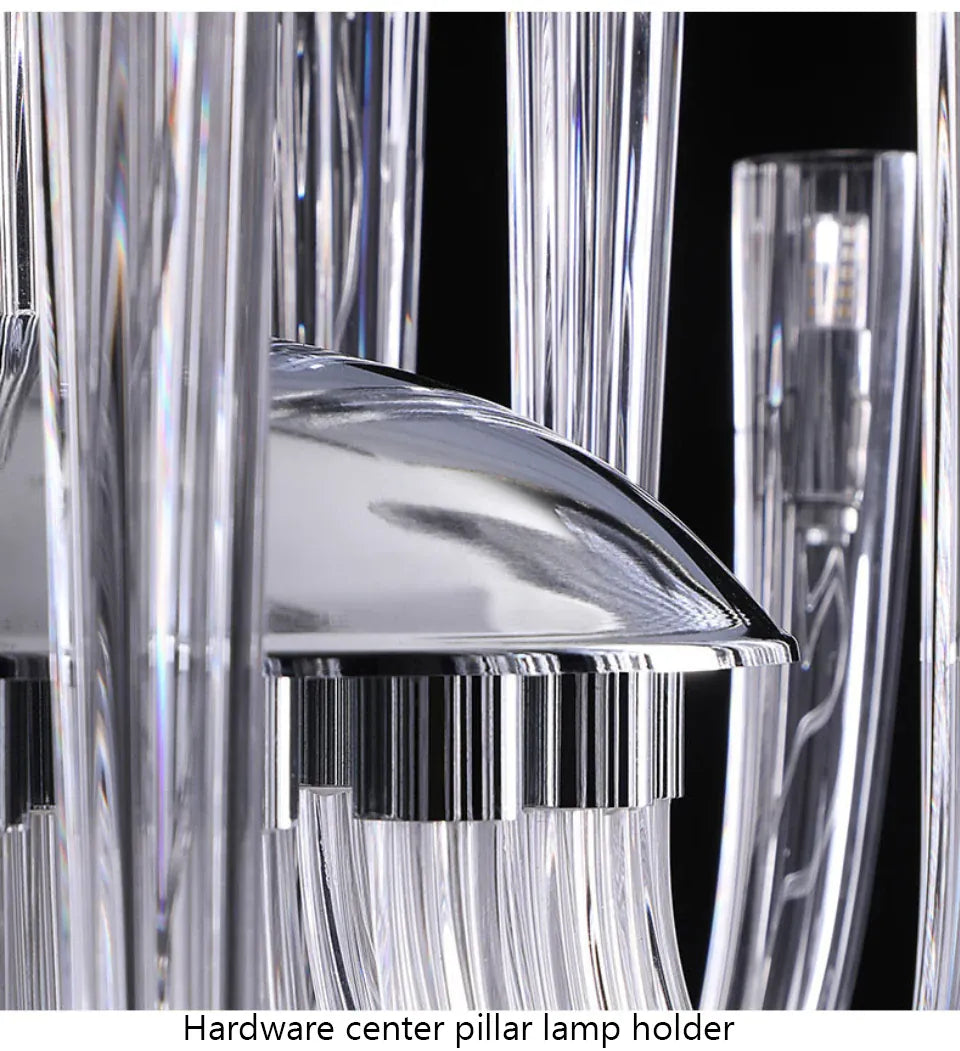 Verthara Premium J-Tube Crystal Glass Pendant Light