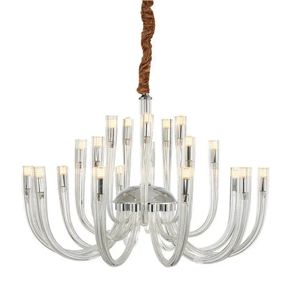 Verthara Premium J-Tube Crystal Glass Pendant Light