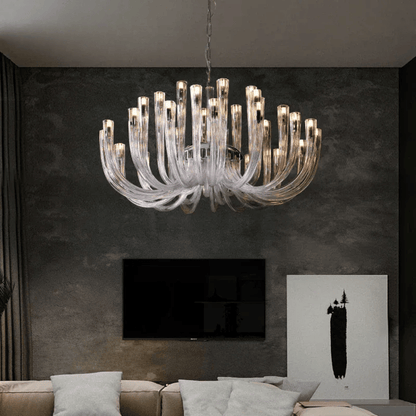 Verthara Premium J-Tube Crystal Glass Pendant Light