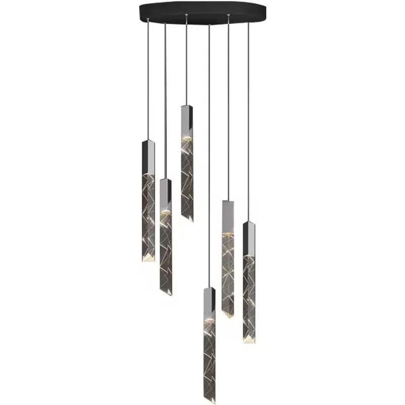 Verthara Premium K9 Crystal LED Pendant Light for Stairs & Living Room