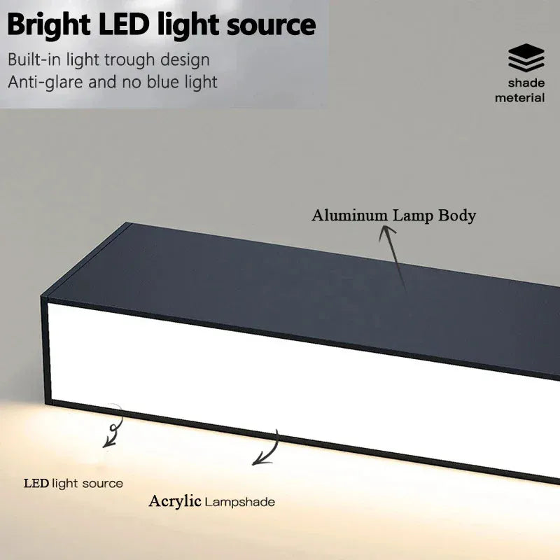 Verthara Premium LED Ceiling Light Fixture With Minimalist Design – Adjustable Brightness - Warm White - Indoor Use - Energy Efficient - Easy Installation