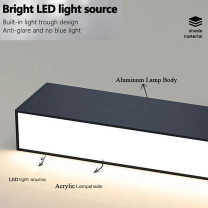 Verthara Premium LED Ceiling Light Fixture With Minimalist Design – Adjustable Brightness - Warm White - Indoor Use - Energy Efficient - Easy Installation