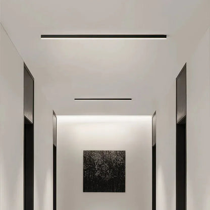 Verthara Premium LED Ceiling Light Fixture With Minimalist Design – Adjustable Brightness - Warm White - Indoor Use - Energy Efficient - Easy Installation Black L60cm / Cool light