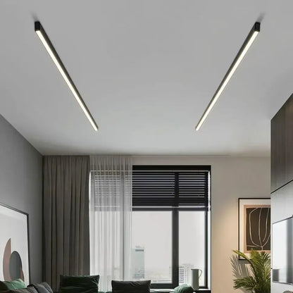Verthara Premium LED Ceiling Light Fixture With Minimalist Design – Adjustable Brightness - Warm White - Indoor Use - Energy Efficient - Easy Installation White L100cm / Cool light