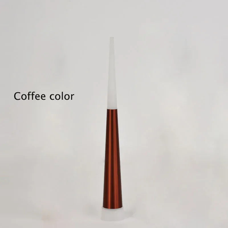 Verthara Premium LED Chandelier Lighting Gold/Black/Coffe/Silver Staircase Long Pendant Lamp Duplex Building Villa Attic Adjustable Hanging Light coffee color / 60 Cone tubes / round base|warm white