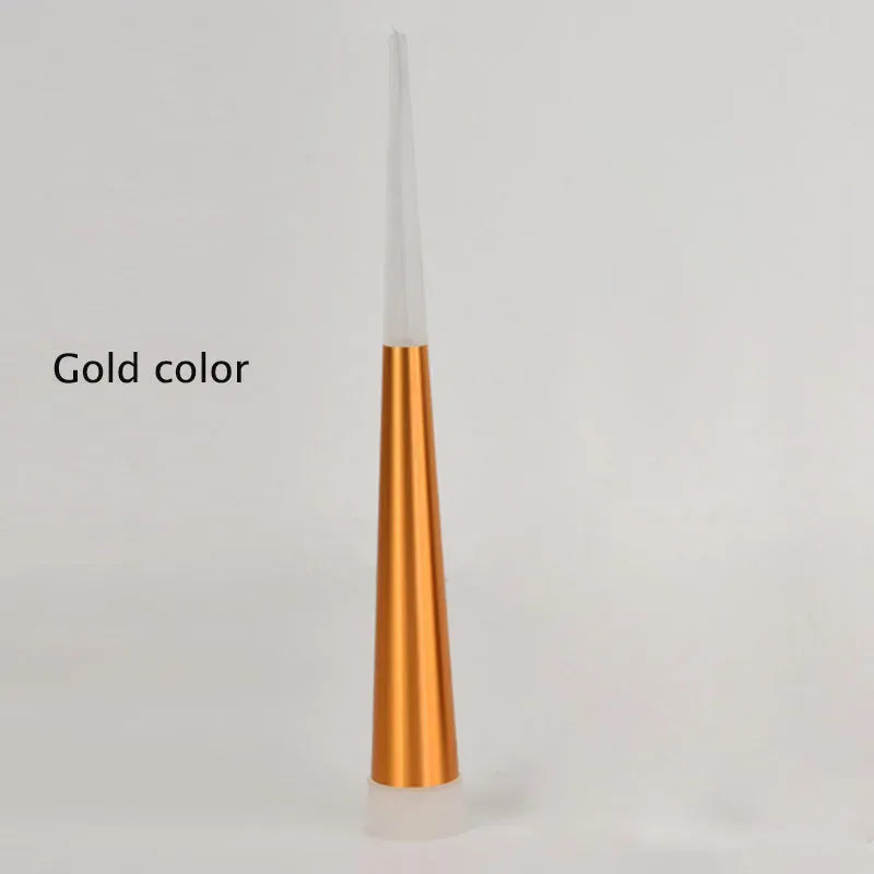 Verthara Premium LED Chandelier Lighting Gold/Black/Coffe/Silver Staircase Long Pendant Lamp Duplex Building Villa Attic Adjustable Hanging Light gold color / 60 Cone tubes / round base|cold white