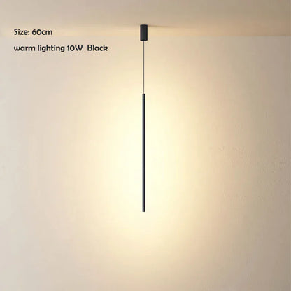 Verthara Premium LED Chandelier With Long Hanging Line - Modern Design - Indoor Lighting - Metal And Glass - Warm White - Energy Efficient 60cm warm white