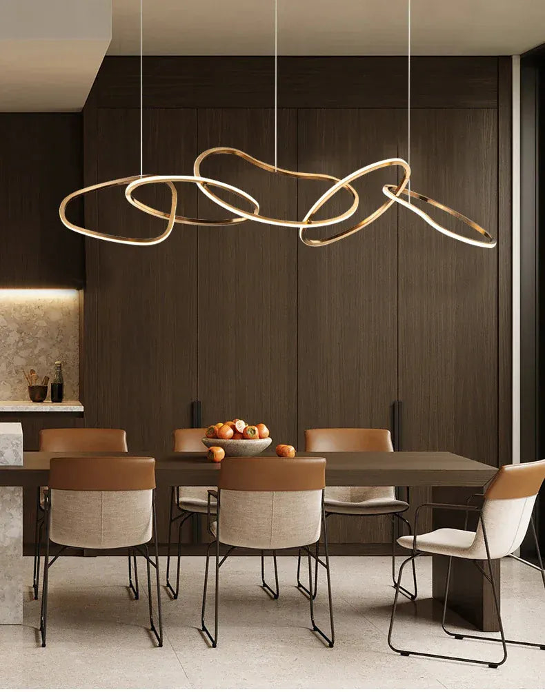 Verthara Premium LED Circle Pendant Chandelier