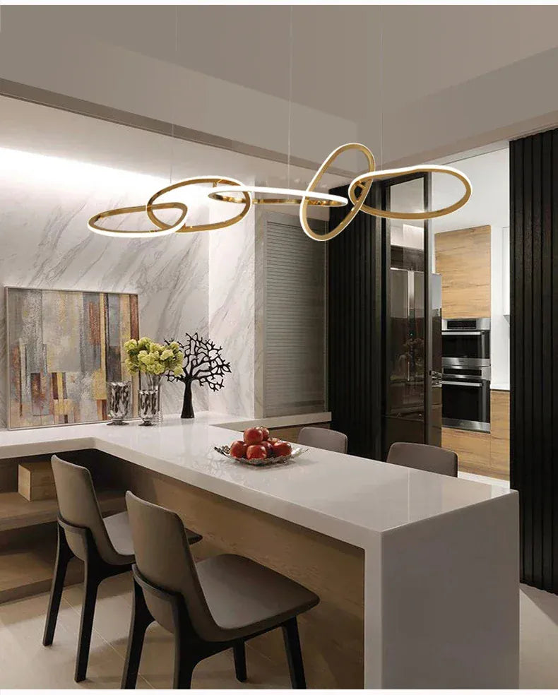 Verthara Premium LED Circle Pendant Chandelier