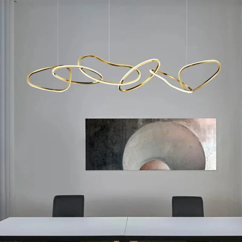 Verthara Premium LED Circle Pendant Chandelier