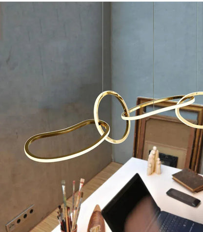 Verthara Premium LED Circle Pendant Chandelier
