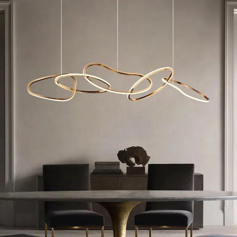 Verthara Premium LED Circle Pendant Chandelier