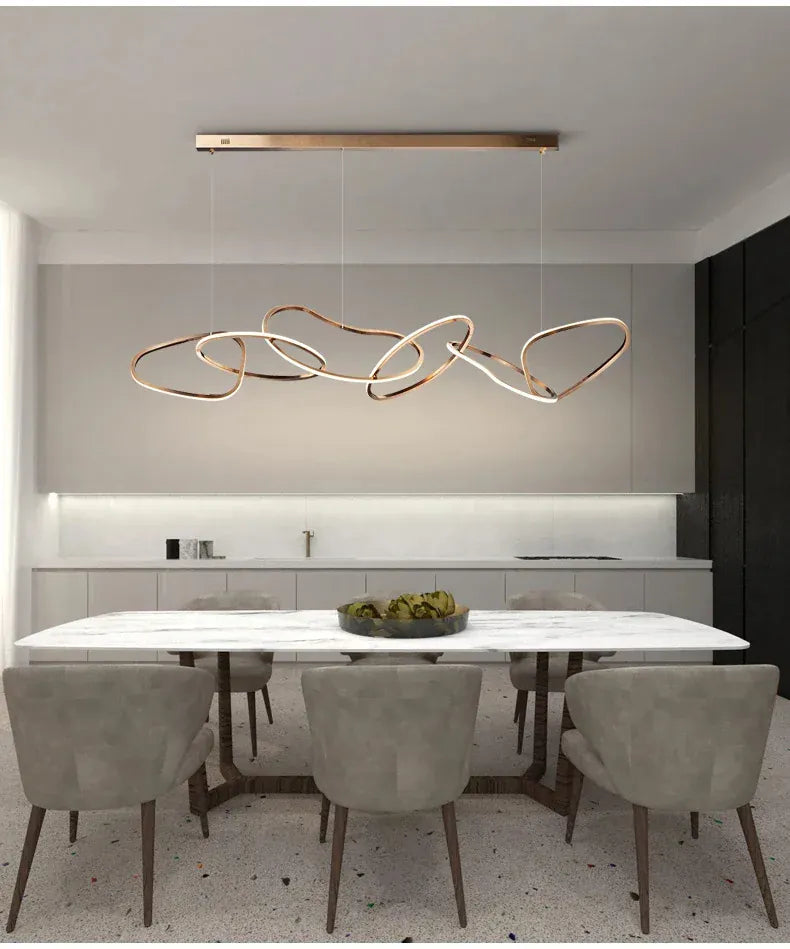 Verthara Premium LED Circle Pendant Chandelier