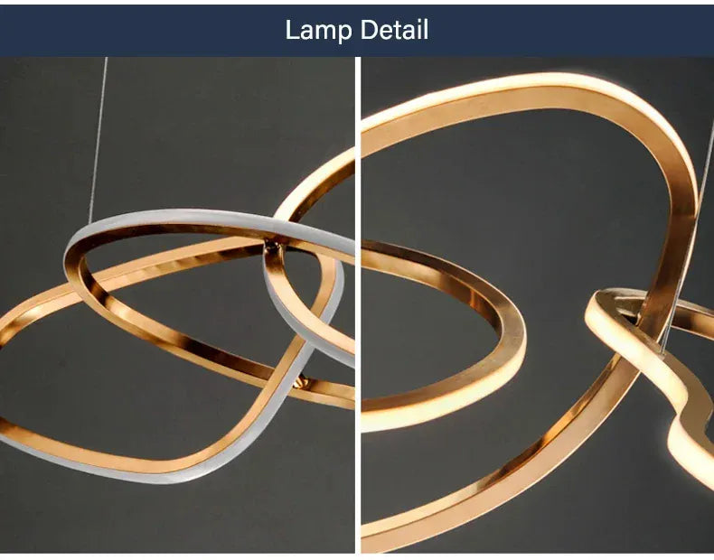 Verthara Premium LED Circle Pendant Chandelier