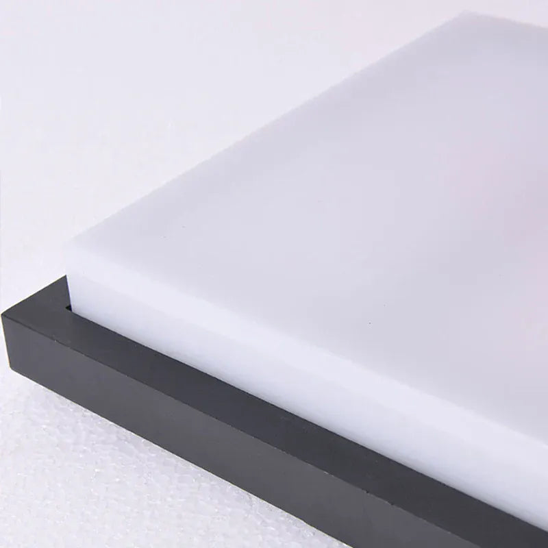 Verthara Premium LED Flush Mount Ceiling Light – 20W - Square Design - Black Aluminium - Indoor/Outdoor Use - Modern Style