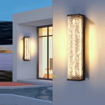 Verthara Premium LED Outdoor Wall Lantern - Wall Mount - Modern Design - Stainless Steel - Anti-Rust - Ideal for Garden and Porch Lighting