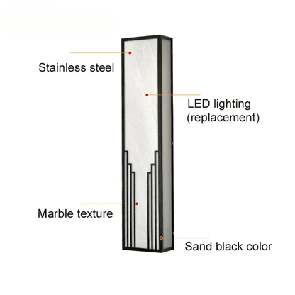 Verthara Premium LED Outdoor Wall Light - Adjustable Size - IP65 Waterproof - Stainless Steel - Warm/Cool White Tones - Modern Exterior Wall Lighting