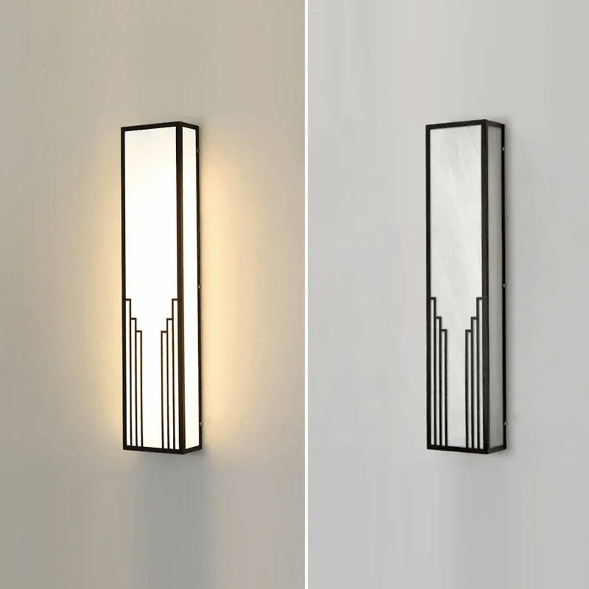 Verthara Premium LED Outdoor Wall Light - Adjustable Size - IP65 Waterproof - Stainless Steel - Warm/Cool White Tones - Modern Exterior Wall Lighting