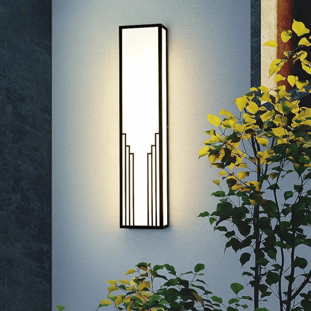 Verthara Premium LED Outdoor Wall Light - Adjustable Size - IP65 Waterproof - Stainless Steel - Warm/Cool White Tones - Modern Exterior Wall Lighting
