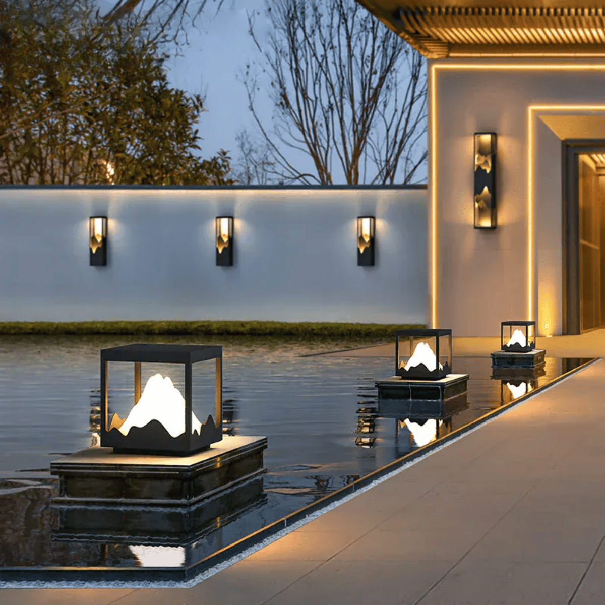 Verthara Premium LED Outdoor Wall Light Fixture – Waterproof - Stainless Steel - Modern Design - IP54 Rated - Suitable for Garden and Porch