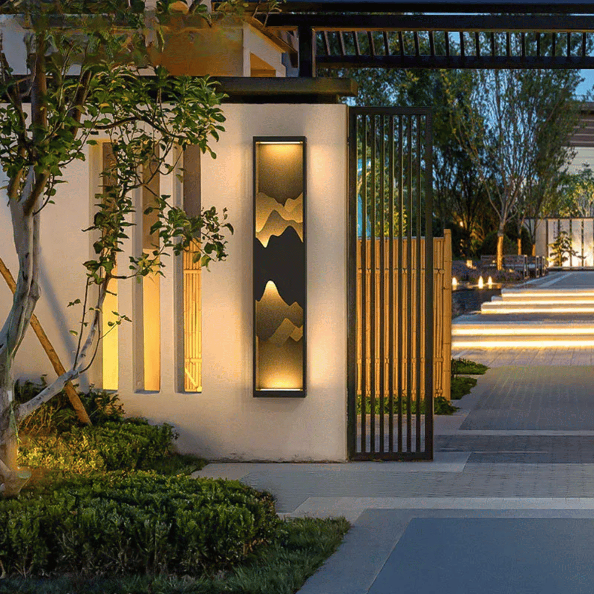 Verthara Premium LED Outdoor Wall Light Fixture – Waterproof - Stainless Steel - Modern Design - IP54 Rated - Suitable for Garden and Porch