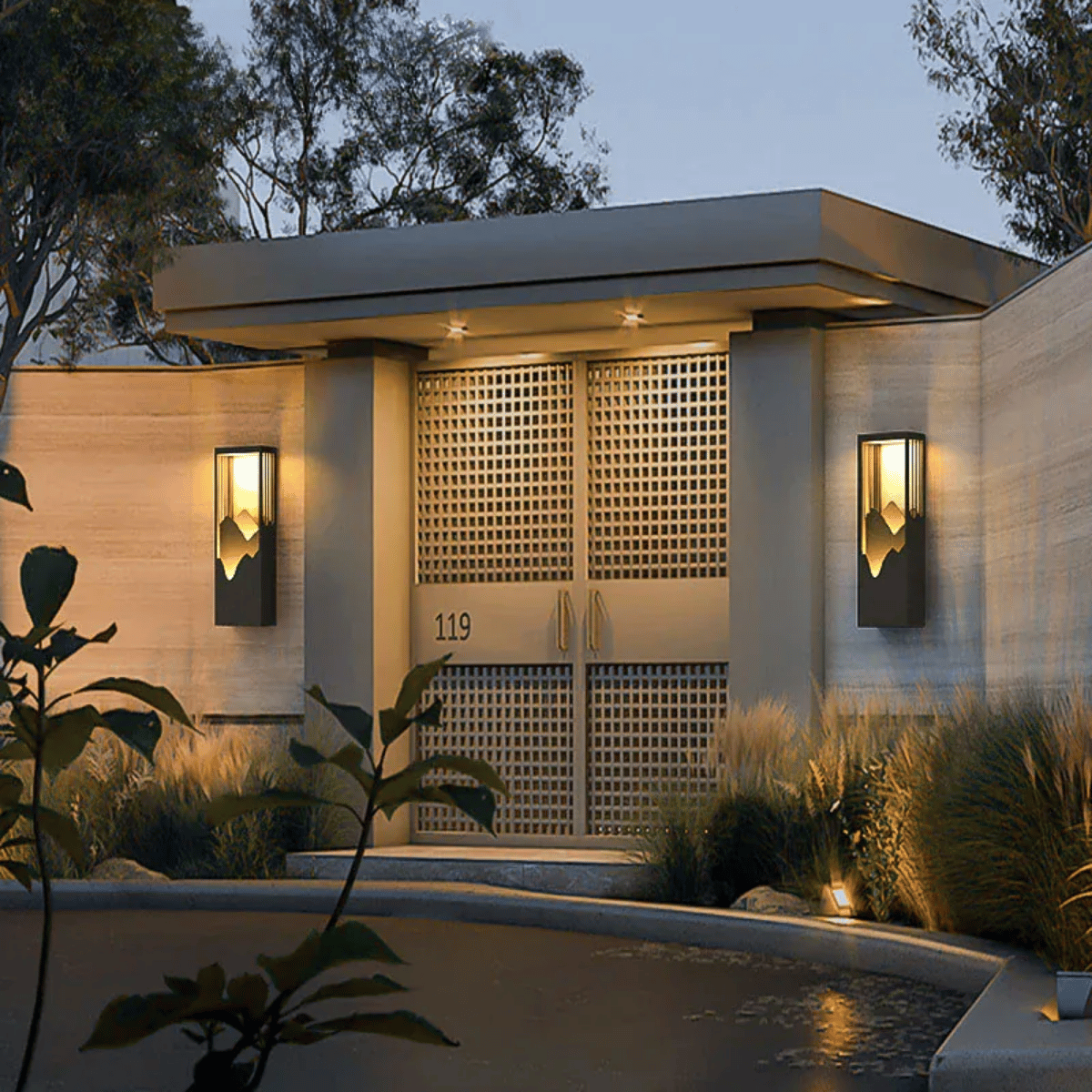 Verthara Premium LED Outdoor Wall Light Fixture – Waterproof - Stainless Steel - Modern Design - IP54 Rated - Suitable for Garden and Porch