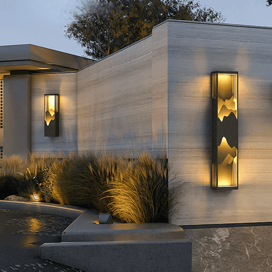 Verthara Premium LED Outdoor Wall Light Fixture – Waterproof - Stainless Steel - Modern Design - IP54 Rated - Suitable for Garden and Porch H100cm power supply