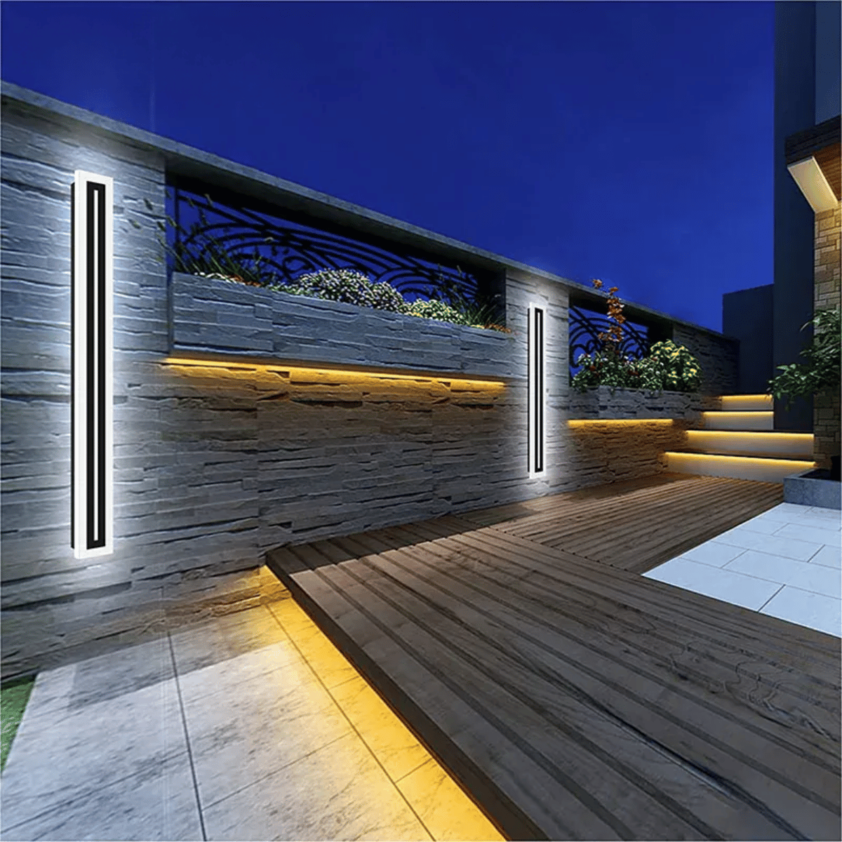 Verthara Premium LED Outdoor Wall Light - Hard-Wired - Waterproof - Modern Aluminium Design - IP65 Rated - Energy-Saving - Available in Multiple Sizes