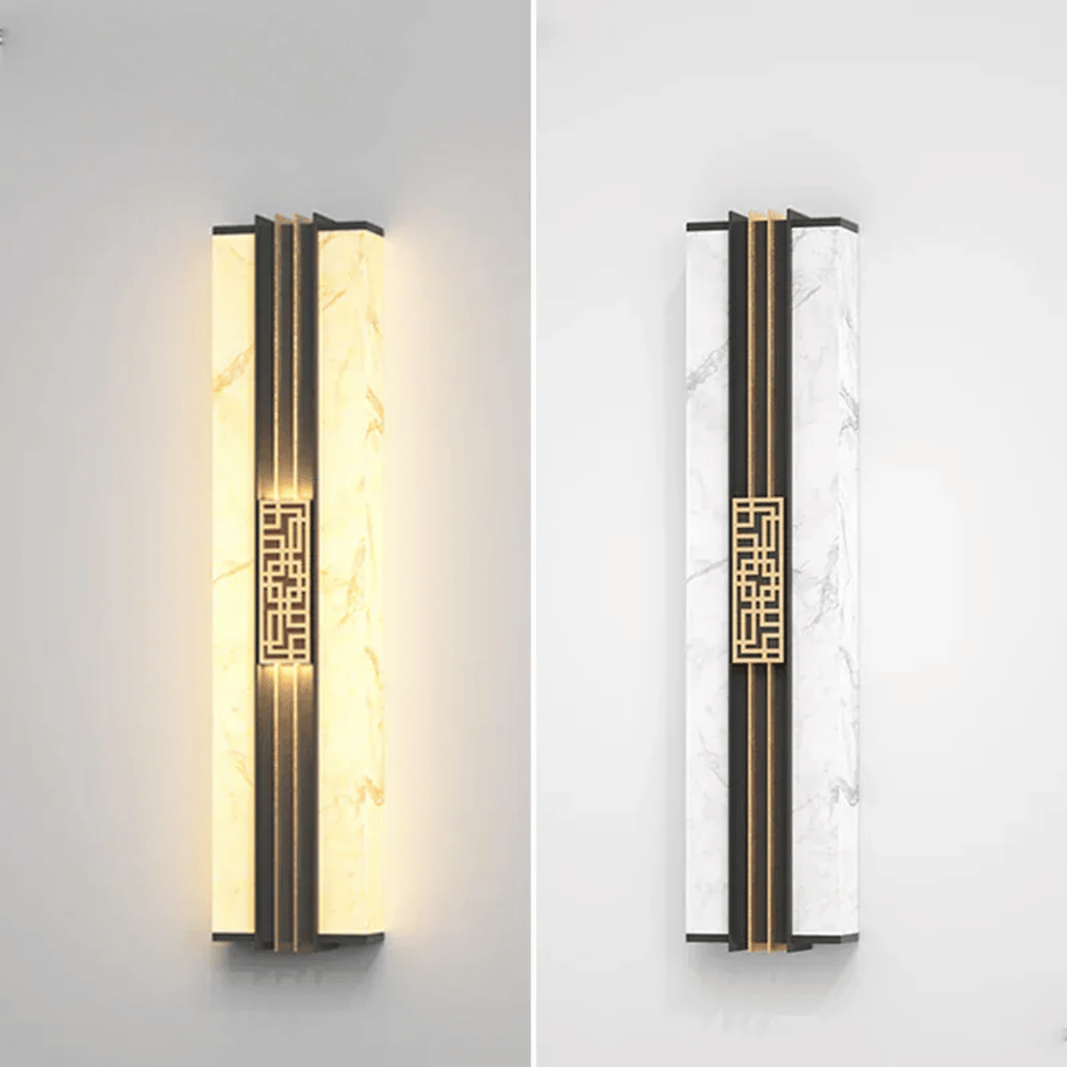 Verthara Premium LED Outdoor Wall Light - IP65 Waterproof - Marble Finish - Adjustable Size - Warm/Cool White Options - Stainless Steel - Modern Design