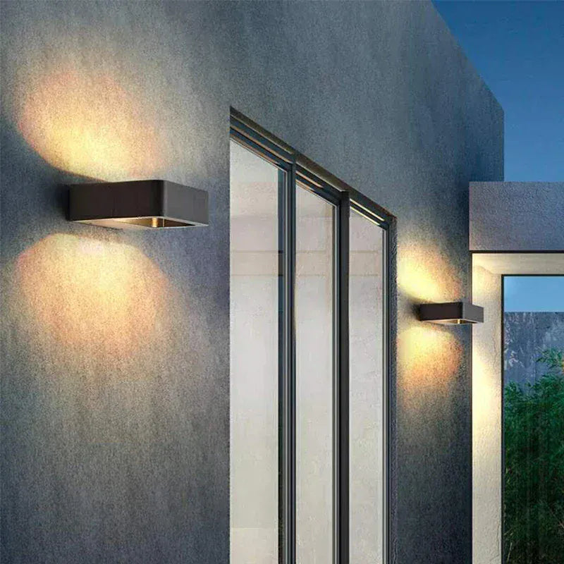 Verthara Premium LED Outdoor Wall Light - Surface Mount - IP65 Waterproof - Aluminium - Black - Modern Garden Lighting