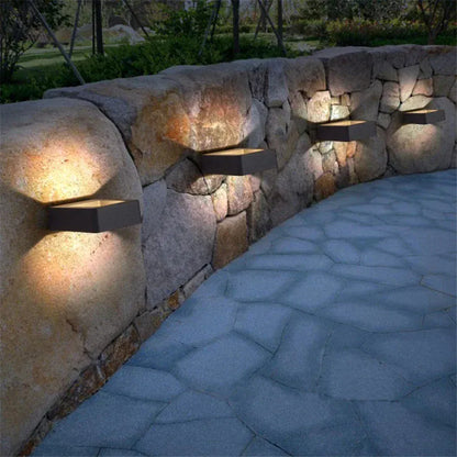 Verthara Premium LED Outdoor Wall Light - Surface Mount - IP65 Waterproof - Aluminium - Black - Modern Garden Lighting