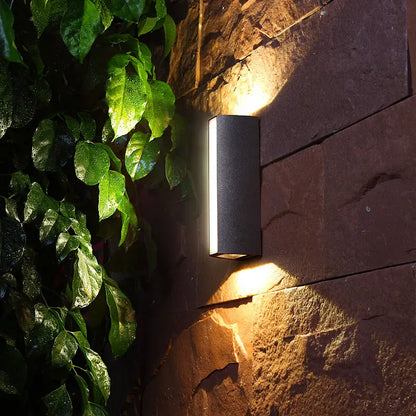 Verthara Premium LED Outdoor Wall Light - Wall-Mounted - Waterproof - Modern Aluminium - Black Finish - Perfect for Porch and Garden cold white / 8114 / 4W