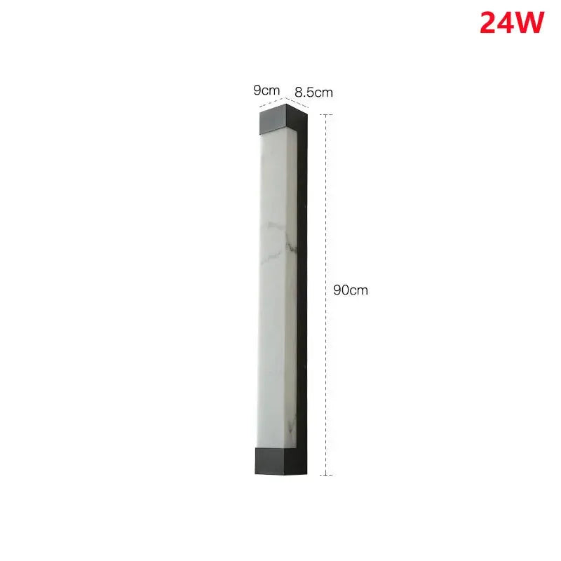 Verthara Premium LED Outdoor Wall Light - Wall-Mounted - Waterproof - Modern Design - Ideal for Garden - Pathway - Energy Efficient