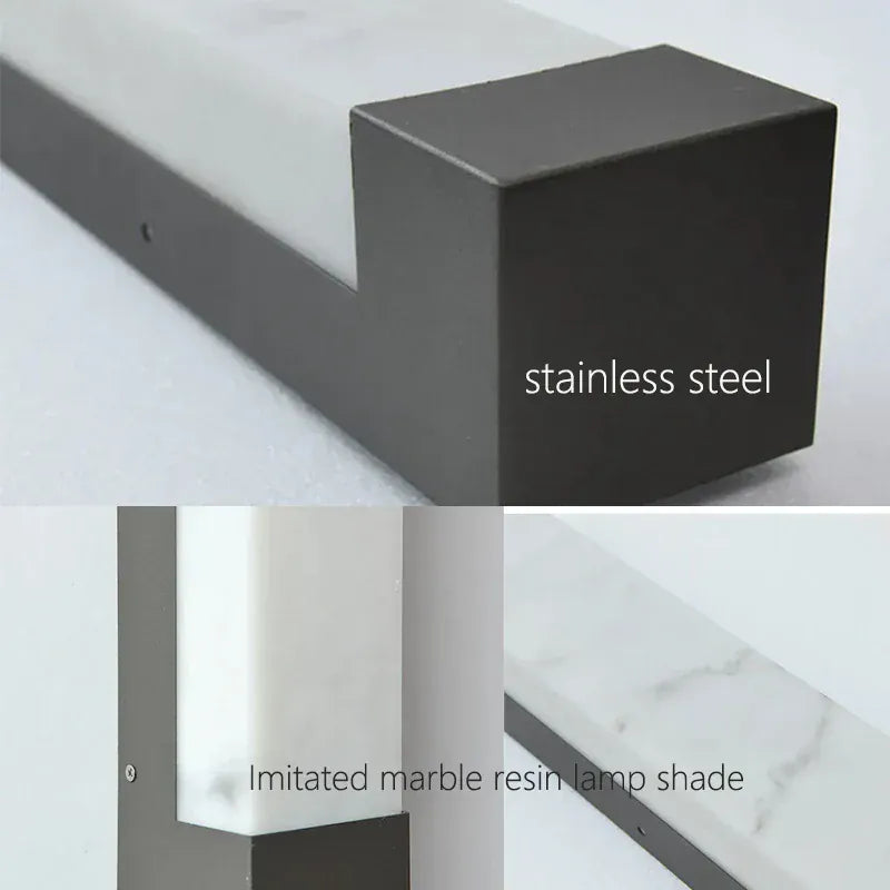 Verthara Premium LED Outdoor Wall Light - Wall-Mounted - Waterproof - Modern Design - Ideal for Garden - Pathway - Energy Efficient