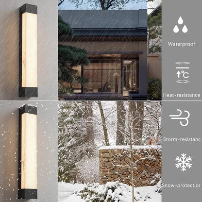 Verthara Premium LED Outdoor Wall Light - Wall-Mounted - Waterproof - Modern Design - Ideal for Garden - Pathway - Energy Efficient