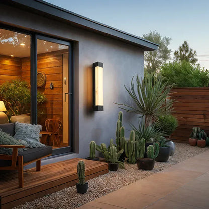 Verthara Premium LED Outdoor Wall Light - Wall-Mounted - Waterproof - Modern Design - Ideal for Garden - Pathway - Energy Efficient