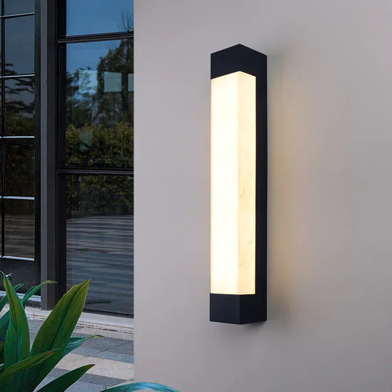 Verthara Premium LED Outdoor Wall Light - Wall-Mounted - Waterproof - Modern Design - Ideal for Garden - Pathway - Energy Efficient warm white / H90cm