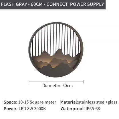 Verthara Premium LED Outdoor Wall Light - Waterproof - Stainless Steel - Anti-Rust - Modern Design - Ideal for Balcony and Porch Lighting