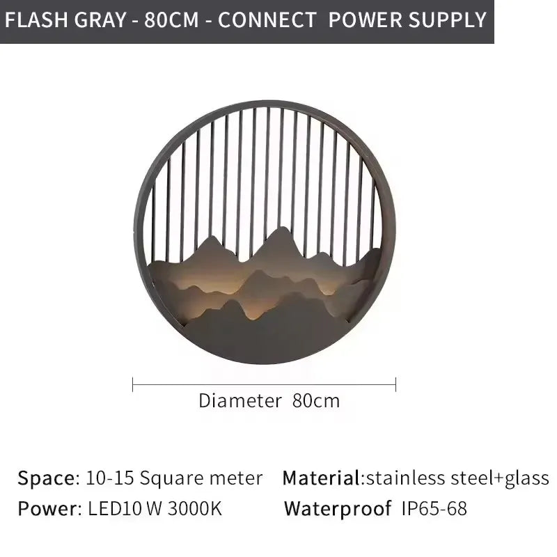 Verthara Premium LED Outdoor Wall Light - Waterproof - Stainless Steel - Anti-Rust - Modern Design - Ideal for Balcony and Porch Lighting